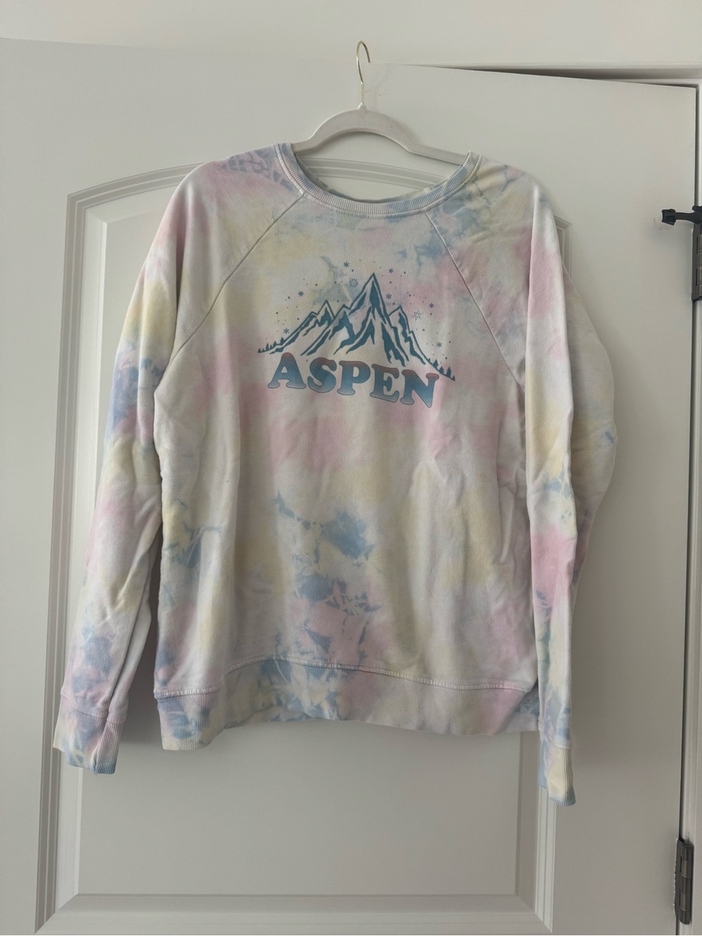 Anthropologie pastel Tie-Dye Aspen Graphic Sweatshirt - size large